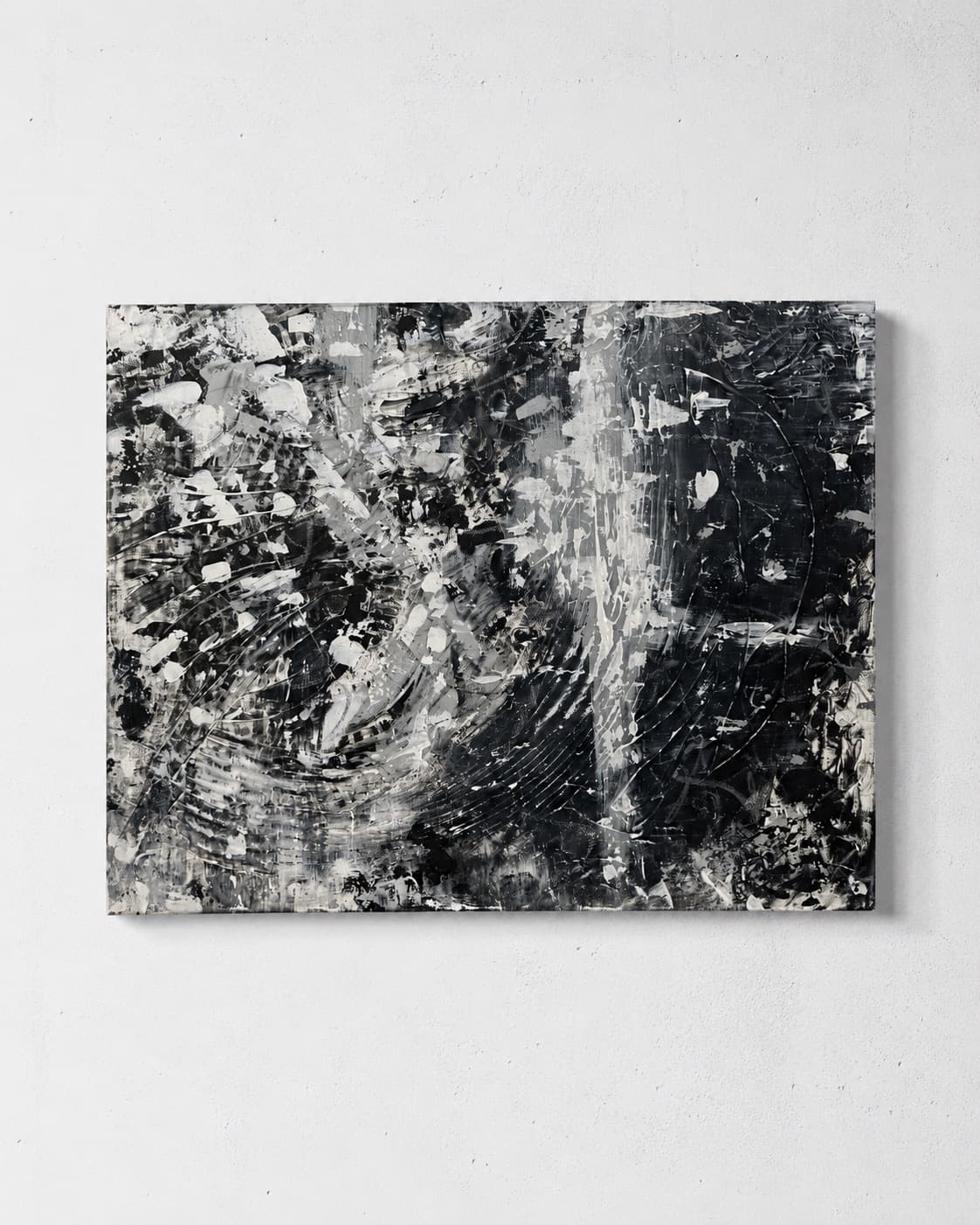 Straight-on studio view of Riptide showing the full canvas