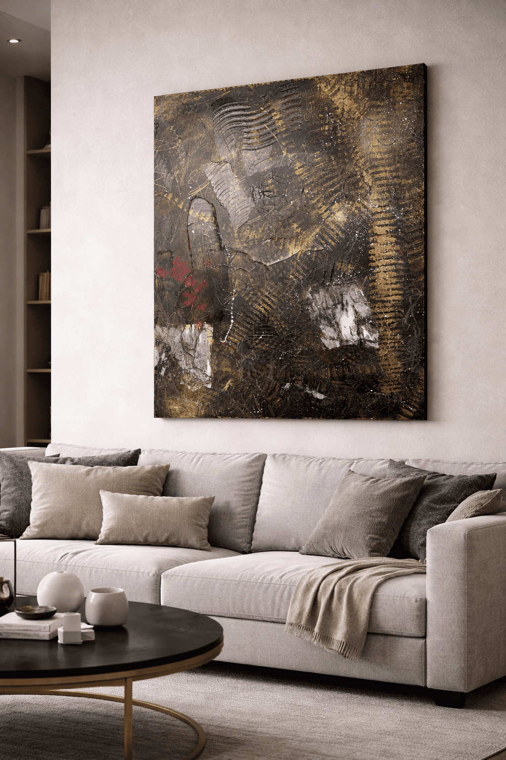 Rustfall shown installed in a living room setting