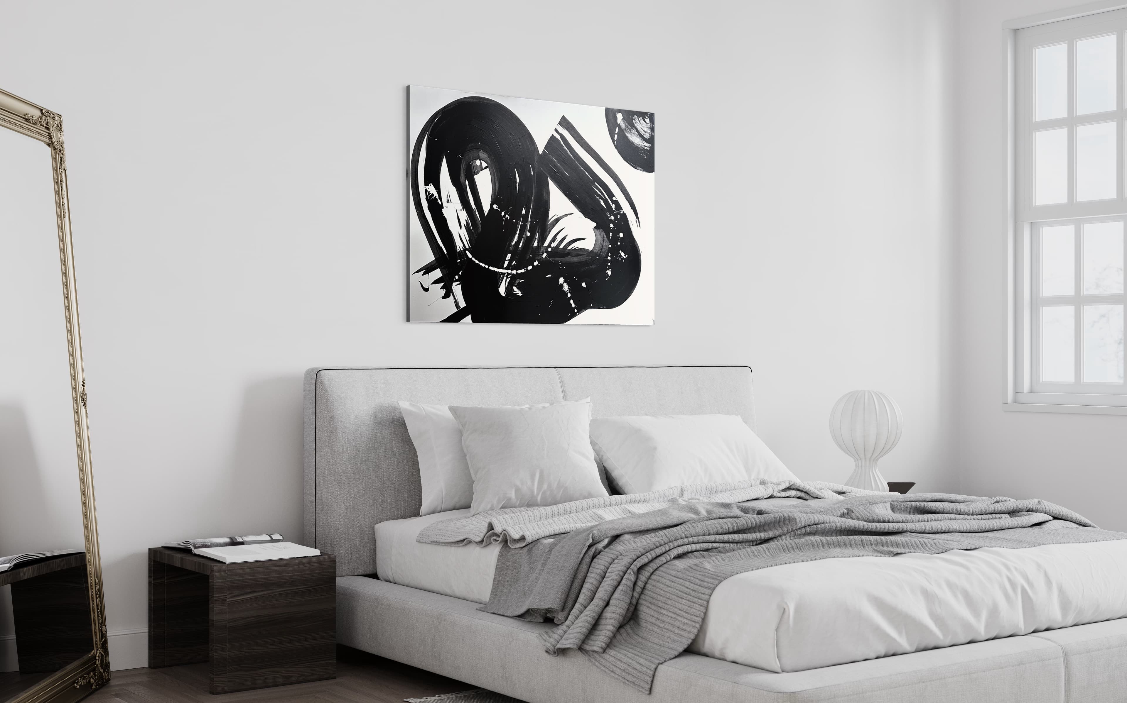 Swan shown installed in a bedroom setting
