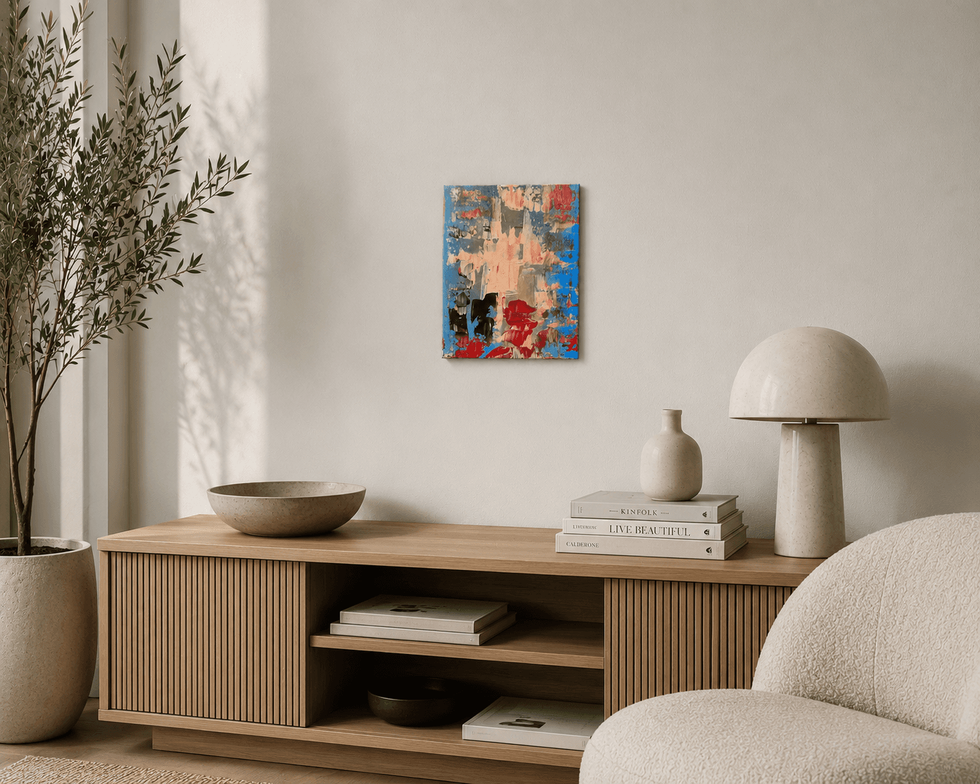 Undertow shown at scale in a room setting