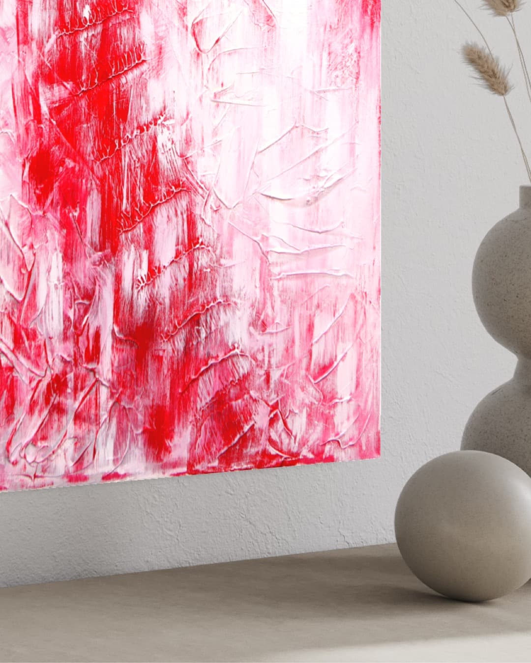Detail of Venus showing red and white knife texture